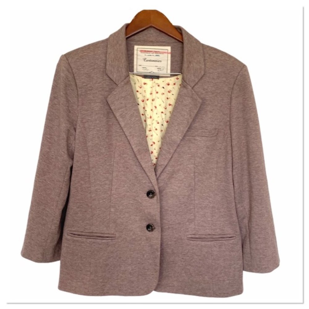 Anthropologie Cartonnier Brown Button Blazer